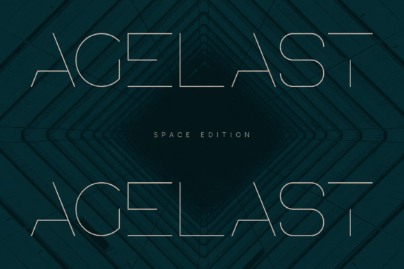 Agelast Typeface: A Futuristic Display Font for Modern Editorial Design