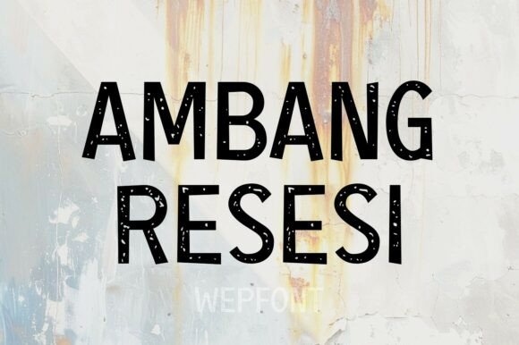Ambang Resesi Font for Strong and Modern Branding