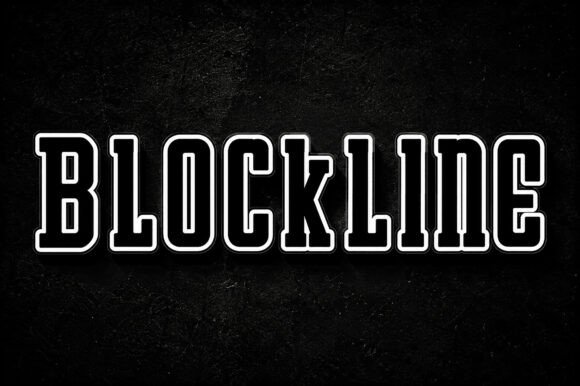 Blockline Font: Elevate Your Campaign Headlines with Bold Varsity Style