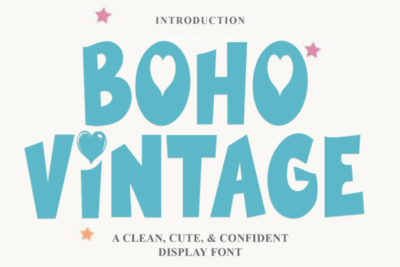 Boho Vintage Typeface: A Creative Font for Handmade Brands