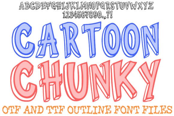 Cartoon Chunky Font for Playful Branding and Creative Design