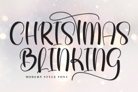 Christmas Blinking Font: A Handwritten Display for Editorial Design