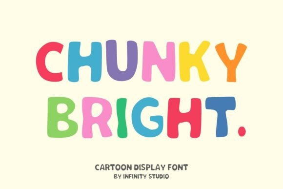 Chunky Bright Font for Playful Branding and Business Design