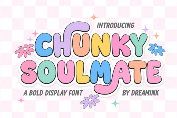 Chunky Soulmate: A Retro Display Font for Bold Campaigns