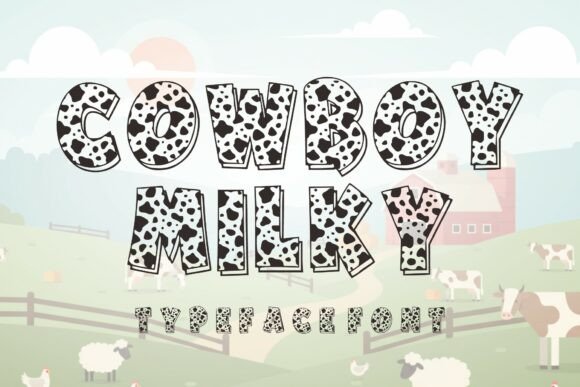 Cowboy Milky: A Rustic Display Font for Editorial Design