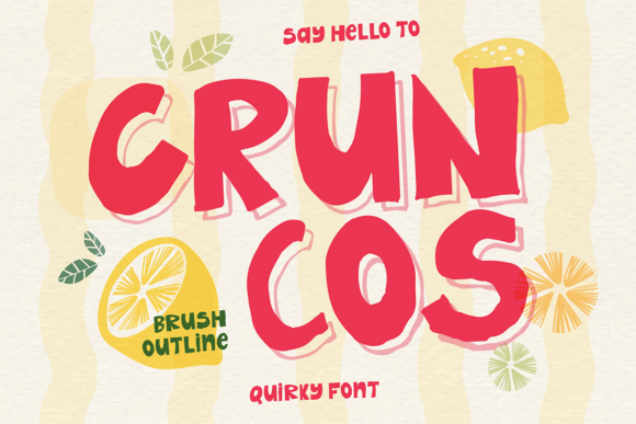 Cruncos Font: A Playful Typeface for Bold Editorial Designs