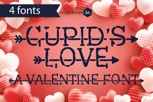 Cupid s Love Font: A Romantic Display Typeface for Crafters