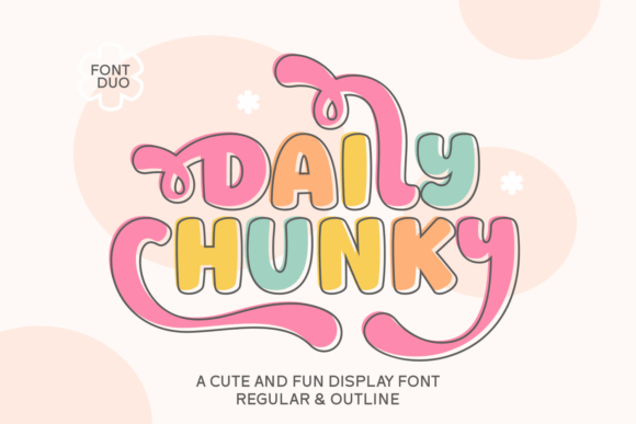 Daily Chunky: A Retro Vibrance Display Font for Crafters