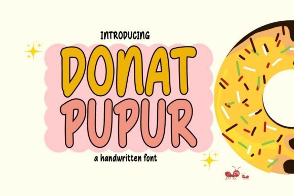 Donat Pupur Font Review for Campaign Design