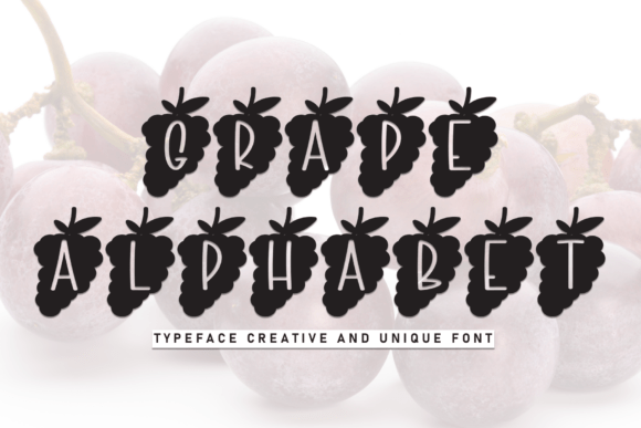 Grape Alphabet: A Playful Display Font for Editorial Design