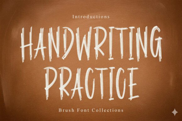 Handwriting Practice Font: A Bold and Elegantly Mysterious Display Typeface