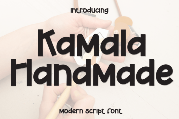 Kamala Handmade Font for Creative Product Design