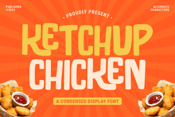 Ketchup Chicken Font for Bold Branding and Playful Design
