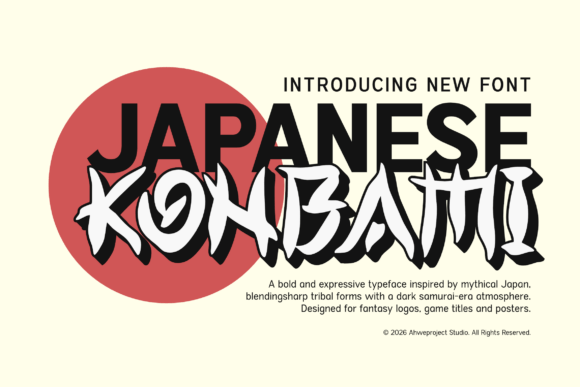 Konbami Font: A Bold Display Typeface for Memorable Campaigns