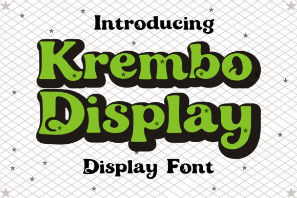 Krembo Display: The Whimsical Typeface for Playful Branding