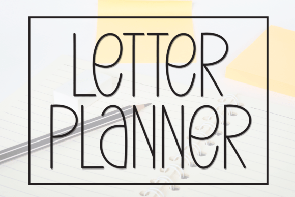 Letter Planner Font: Modern Minimalism for Memorable Marketing