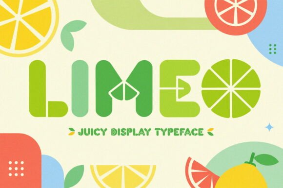 Limeo Font: A Playful Display Typeface for Vibrant Editorial Projects
