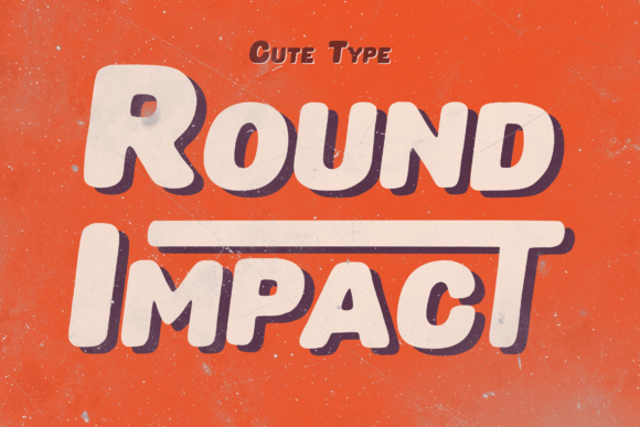 Round Impact: A Bold Display Font for Editorial Design