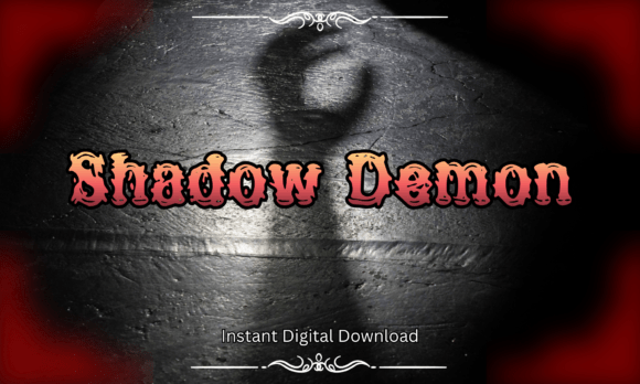 Shadow Demon Font: Eerie Display Typography for Spooky Designs