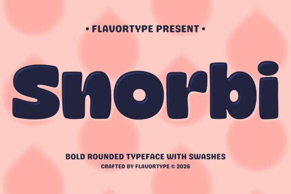 Snorbi Font: A Playful Display Typeface for Engaging Editorial Design