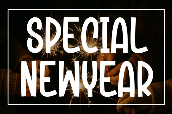 Special Newyear Font for Polished Branding and Display Projects