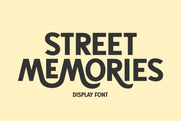 Street Memories Font for Dynamic Web Design