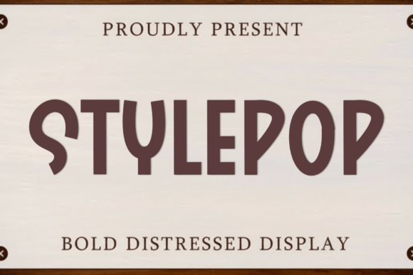 Stylepop Font for Craft Projects and Branding
