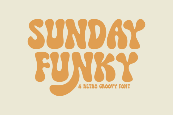 Sunday Funky: A Retro Display Font for Editorial Design