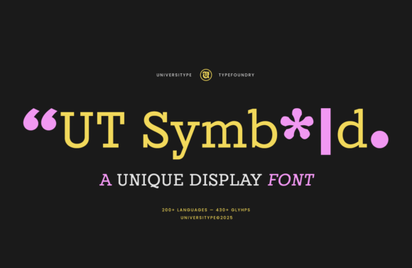 Ut Symbold: A Display Font That Elevates Handmade Creations