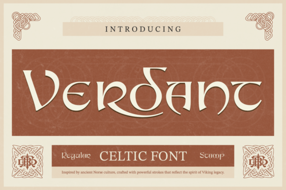 Verdant: A Bold Celtic Display Font for Modern Design