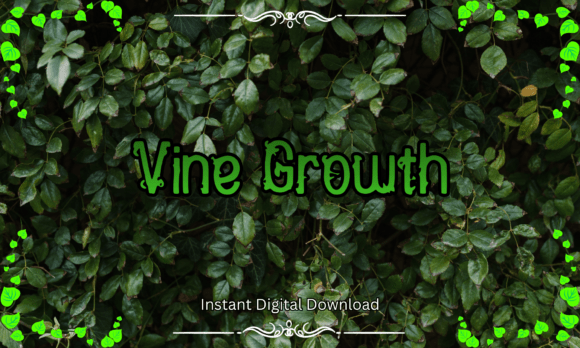 Vine Growth Font: Elevate Botanical-Inspired Branding